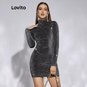 Vestido tubinho lurex prata