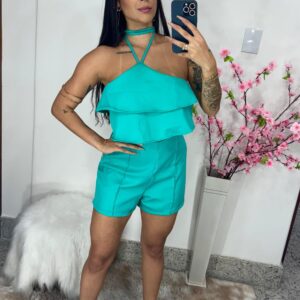 Conjunto cropped e short Aurora